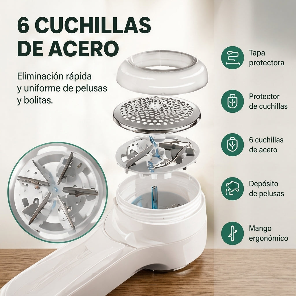 Quitapelusas Eléctrico con Pantalla LED